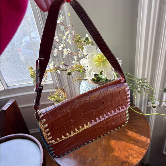 Staud Tommy Croc Crochet Bag - Picture 2 of 5